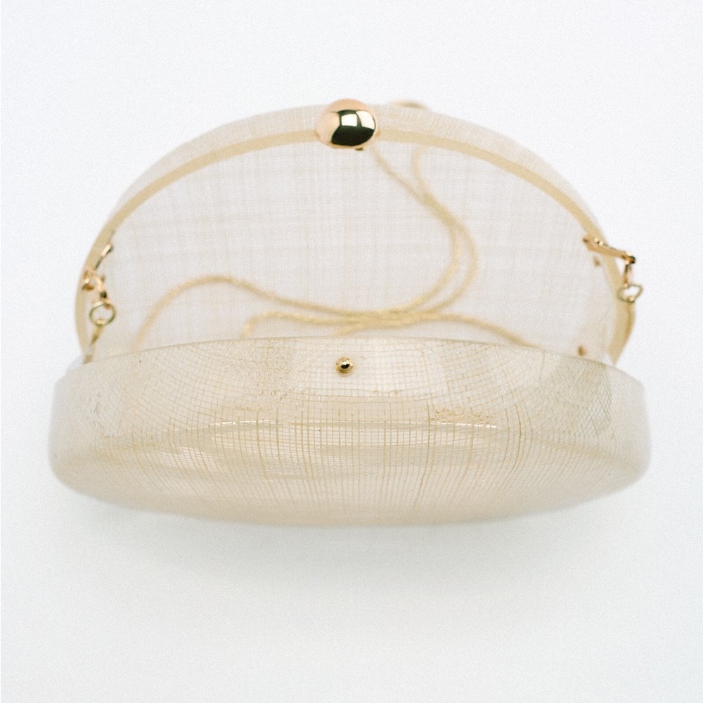Zara Cream Mini Crossbody Bag with Gold Hardware - Picture 5 of 6